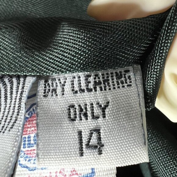 Portfolio Perry Ellis 14 Long Hunter Green Wool Coat Gold Buttons Quiet Luxury - Picture 11 of 16